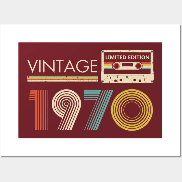 Vintage 1970 Limited Edition Cassette Wall Art by louismcfarland